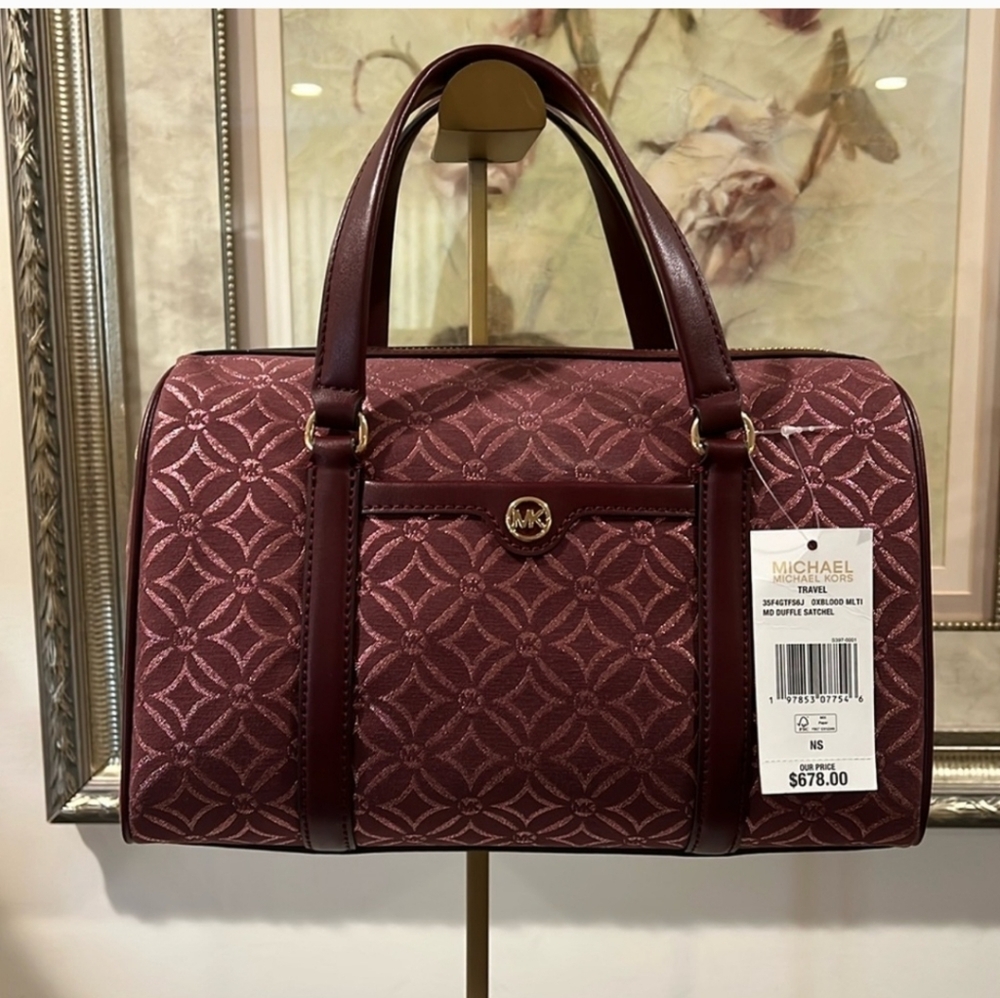 NWT Michael Kors Oxblood Satchel